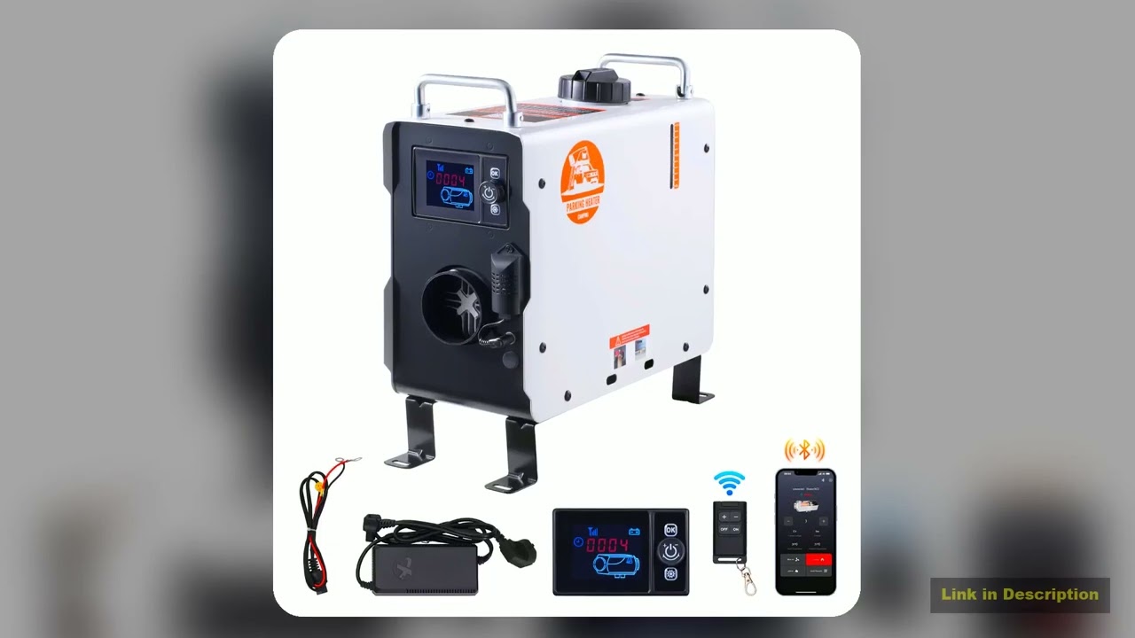 SucceBuy 2KW Diesel Heater 12V24V All in One Diesel Air Heater with Remote Control Display Screen