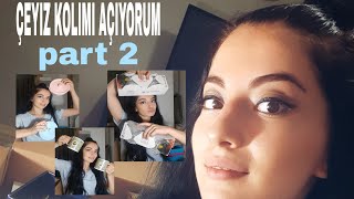 Çeyi̇z-Çeyi̇z Alişverişi-Çeyi̇z Koli̇mi̇ Açiyorum Çeyi̇zi̇me Gelen Hediyeler Neler Almişim?