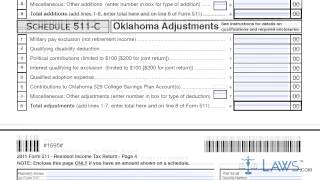 511 oklahoma resident income tax return ...