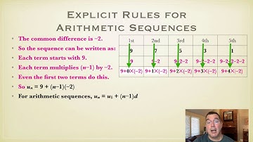 Writing Explicit Formulas for Sequences