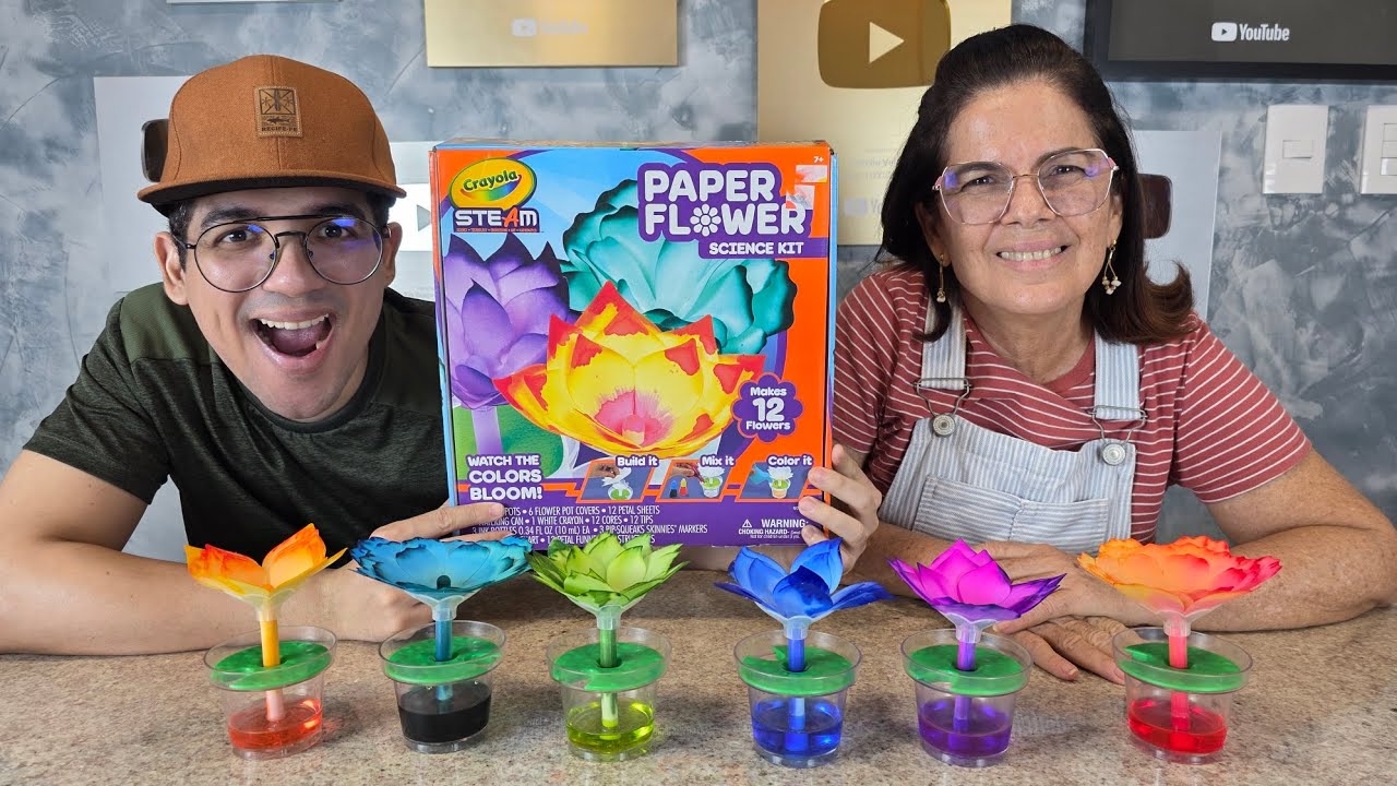 CRIAMOS FLORES COLORIDAS MÁGICAS!