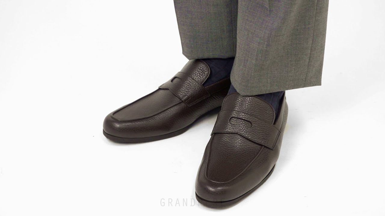 ジョンロブ JOHN LOBB THORNE ローファー 芯無し シボ革 ダーク