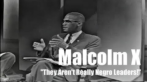 Malcolm X: "They Aren