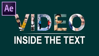 Adobe After Effects Tutorial: Overlay Video on Text or Logo | Fast & Easy Tutorial @RizatGraphics