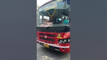 Msrtc new tata bs6 mg bus #bus_shorts #msrtcbus #lalpari #status #2024 #Shorts
