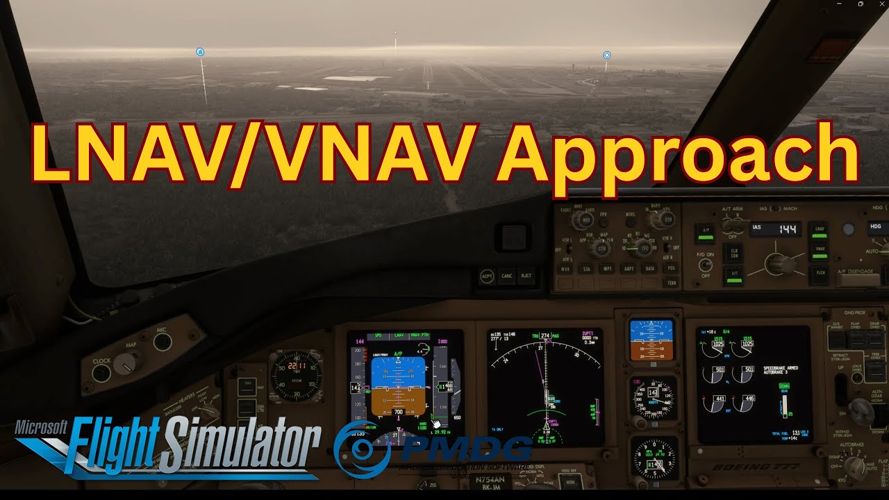 How to fly a LNAV/VNAV Approach like a pro | Explained by Real Boeing Pilot |