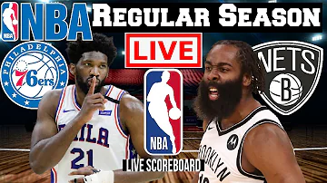 LIVE: PHILADELPHIA 76ERS vs BROOKLYN NETS | NBA REGULAR SEASON | SCOREBOARD | PLAY BY PLAY