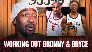 Crazy Potential of Bronny \& Bryce James Explained By Gilbert Arenas