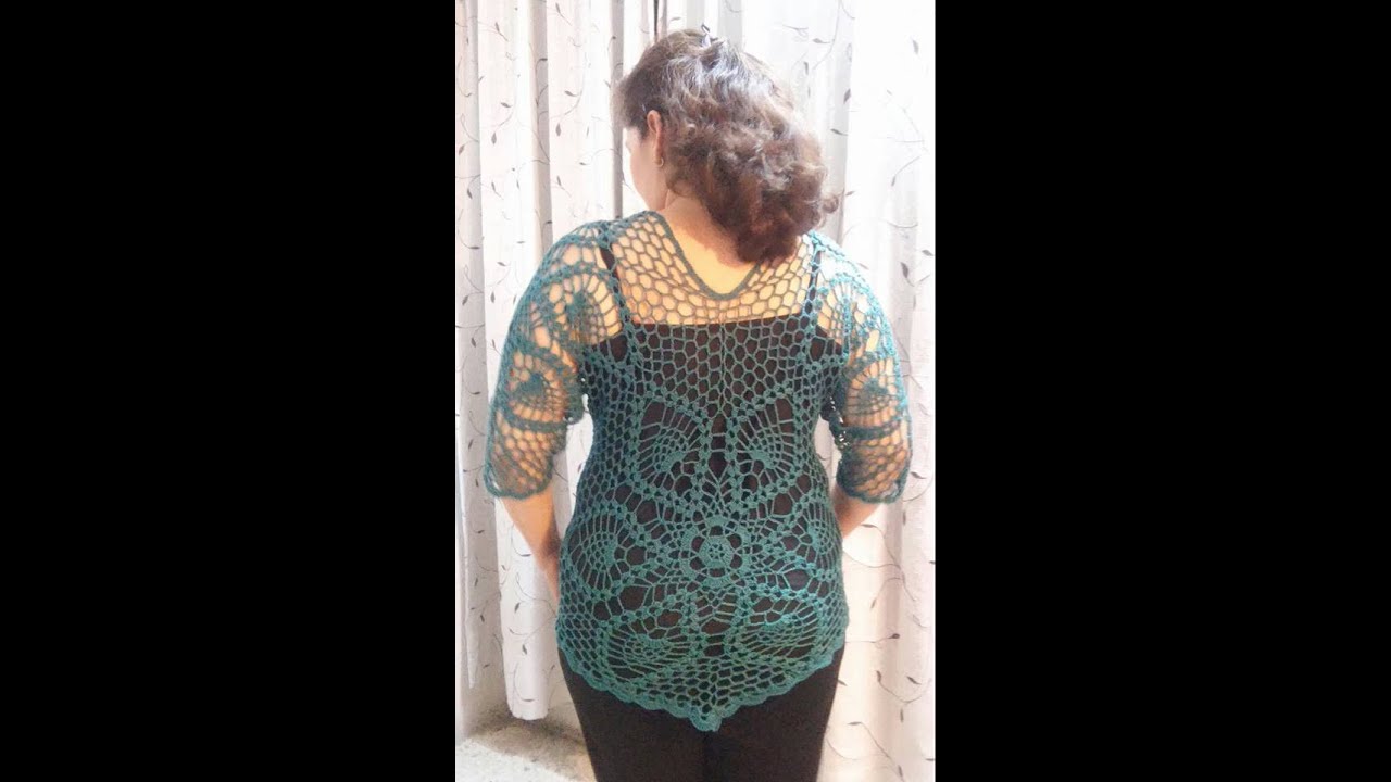 Blusa en hexágonos parte 2