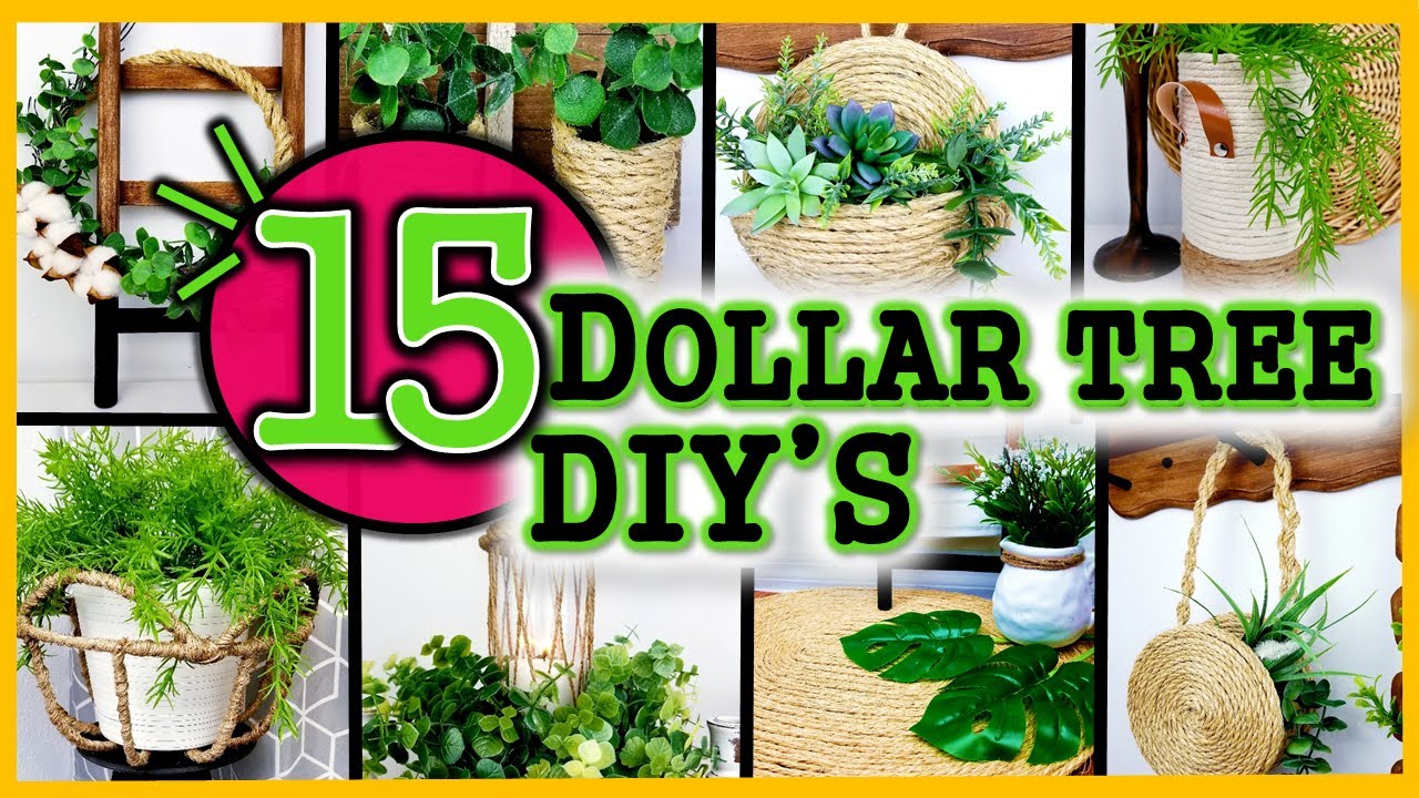 BEST 1 HIGH END DOLLAR TREE DIY'S 15 DECOR IDEAS to TRY using ROPE