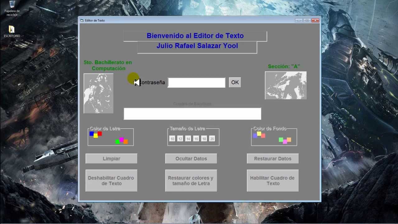 Editor de Texto, hecho en Visual Basic 6.0 - YouTube