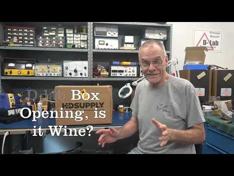 D-Lab retrofit FM tuner to tube guitar amp Box opening wine & fun
