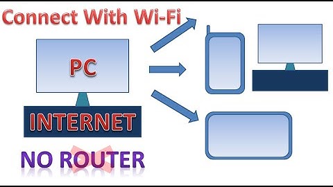 Connect pc internet to mobile via wifi without Router