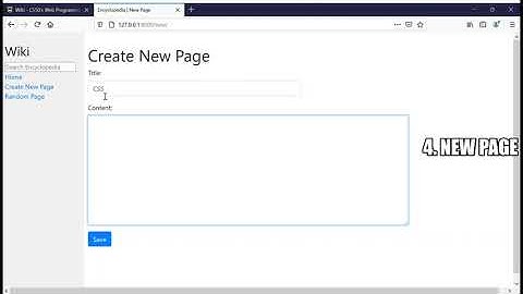 Project 1   Wiki CS50 Web 2020