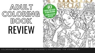 Colouring Heaven: Fairies Special Coloring Book Review - Janna Prosvirina