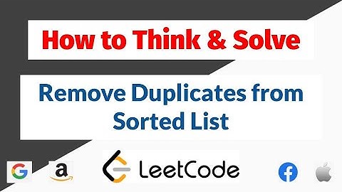 How to Think and Solve - Remove Duplicates from Sorted List || Leetcode - 83 || Python Solution