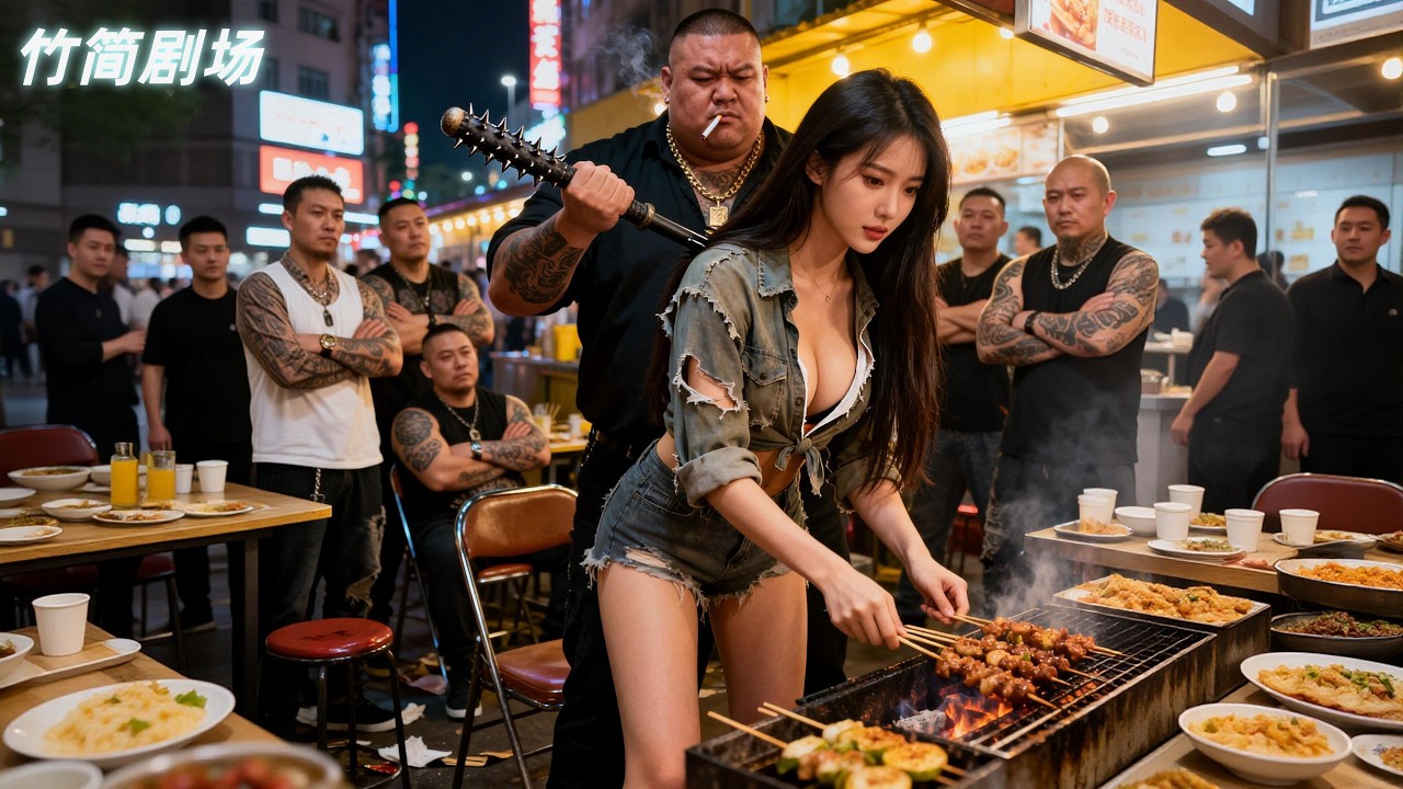 Запугивающая девушка, продающая лапшу, не подозревала, что она босс мафии, и убила всех за секунды.