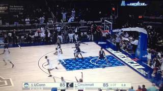 3/11/16: UConn's Jalen Adams hits UNBELIEVABLE full court buzzer-beater to send the game to 4OT
