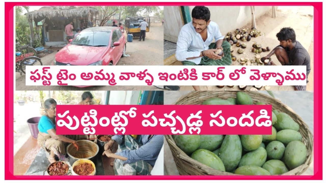 పిల్లలు పెద్దలు అందరూ కలిసి చేసిన ఆవకాయ పచ్చడి village vloging