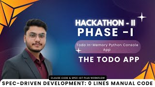 Phase I of my Todo App Hackathon Project GIAIC Hackathon Hackathon 02 Phase-01