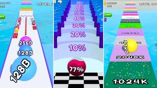 BGH2048 256B High Score | Liquid Ball Run 2048 | Number Run 3D | Hyper-Casual Gameplay  screenshot 1
