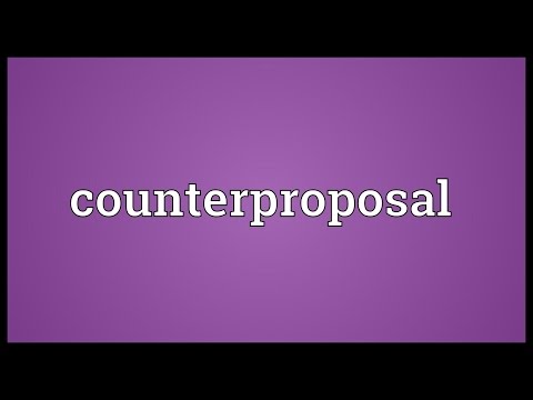Header of counterproposal