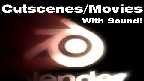 How to play cutscenes/movies in the Blender Game Engine! [HD]