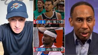 "THIS IS A COMPLETE HORRIBLE" - Skip Bayless SHOCKED Spurs lose their lead to Thunder in Game 3