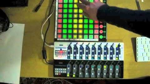 National Trevor Interactive Generative Launchpad software - explantion 1: rows and columns