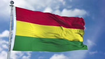 Bolivia Flag Animation Stock Motion Graphics