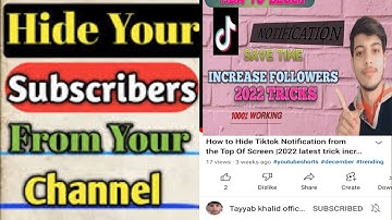 How to Hide Subscribers on Youtube 2021 | Hide Youtube Channel Subs Count on Android