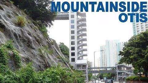 SUPER COOL Mountainside OTIS Scenic Traction Elevators-Hong Kong
