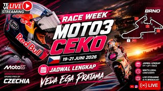 RACE Moto3 Ceko 2026 | Jadwal Lengkap Aksi VEDA EGA PRATAMA 19-21 Juni 2026