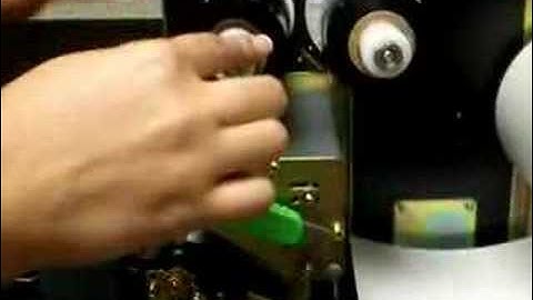 SATO Label Ribbon - How to load it. Sato ML480