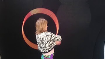 Hula hoop trick: back-handed backwards weave.