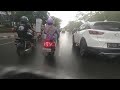 Banjarmasin padat setelah hujan jam pulang kerja rame sekali
