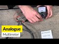 How to use an analogue multimeter- Rolson