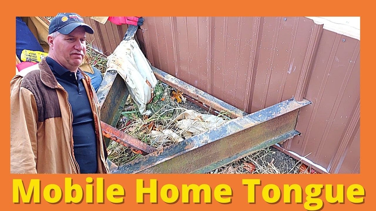 Mobile Home Metal Skirting - How To Cut Around the Mobile Home Tongue ...