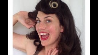 SUICIDE ROLL vintage hairstyle for MODERN PIN UP look TUTORIAL - Fitfully Vintage