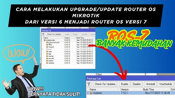 Cara Upgrade/Update Router OS Mikrotik dari Versi 6 menjadi ROS Versi 7