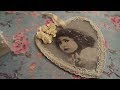 Altered Wooden Heart from the works - Shabby chic style Altered Wooden Heart from the works - Shabby chic style
