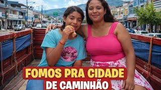 Levei minha filha👩🏻‍❤️‍👩🏻pra cidade! Fizemos compras de verduras & frutas🍇🥕mais uma conquista🙌🏾😭