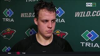 Joel Eriksson Ek on the Wild's loss in Dallas