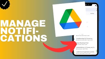 How to manage the notifications in Google drive?