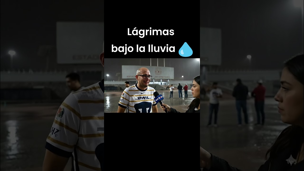 Aficionado de Pumas rompe en llanto bajo la lluvia: ‘Somos una burla’ | Pumas vs Chivas