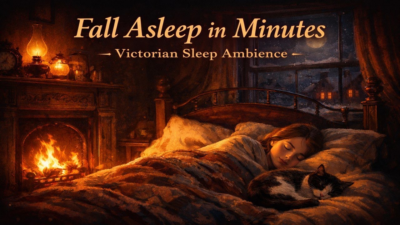 You’ll Fall Asleep Before the Fire Goes Out | A Victorian Winter Sleep Story🌙