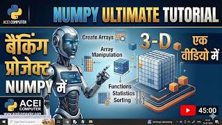 #aceicomputer #datascience #bigdata #numpytutorial #numpy #datascience #numpy banking project
