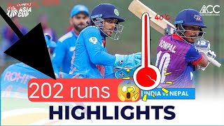 Ind Vs Nepal 202 Run Chess 786Kview 2Hr Nepalvsindiahighlights