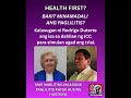 HEALTH FIRST?
