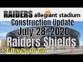 Las Vegas Raiders Allegiant Stadium Construction Update 07 28 2020